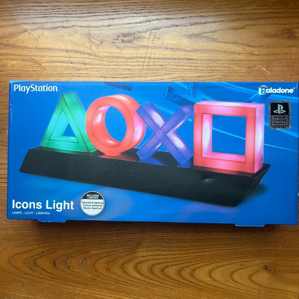 *PS4* LOGO - GLOW IN THE DARK LIGHTS